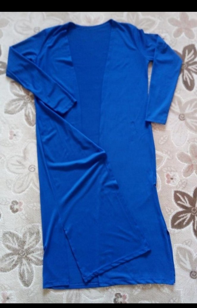 Kadın Uzun Lacivert Salaş Sabahlık tunik - Görsel 3