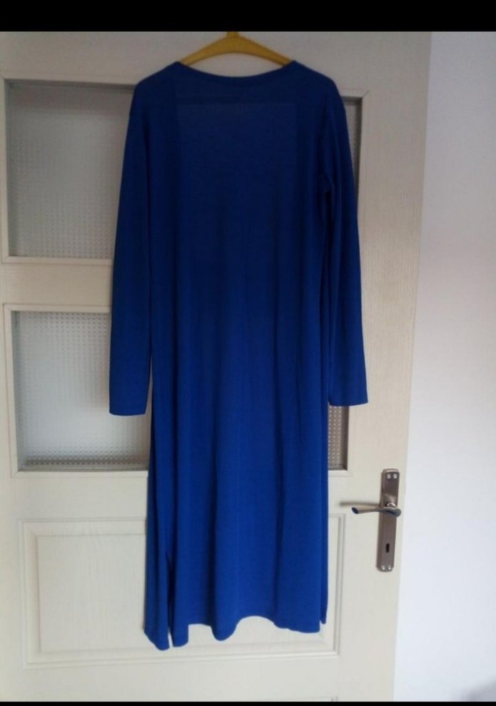 Kadın Uzun Lacivert Salaş Sabahlık tunik - Görsel 2