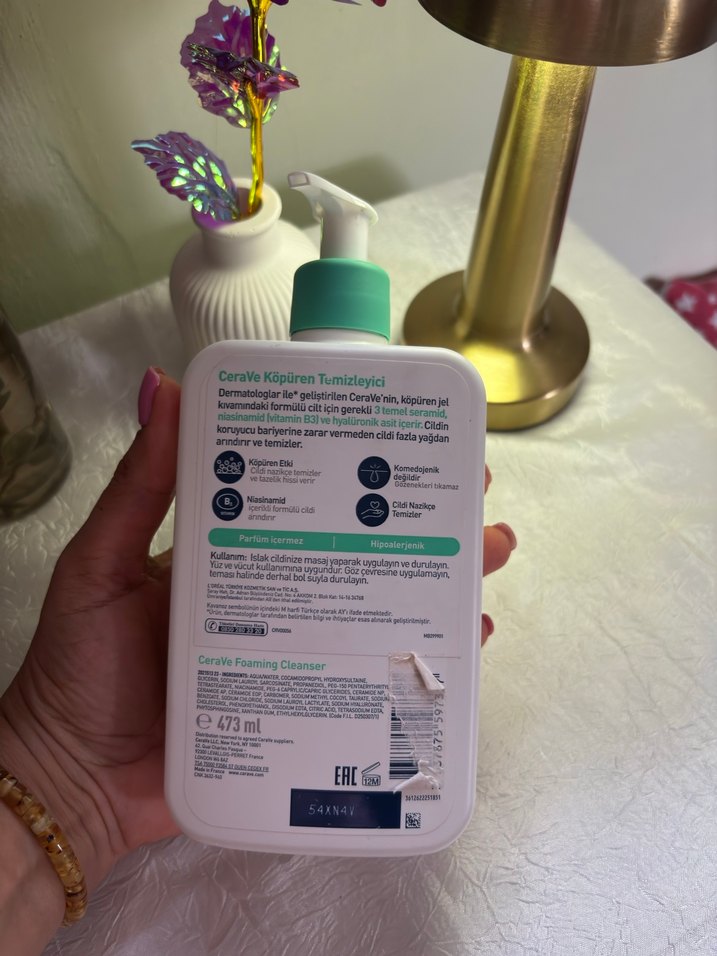 CeraVe Köpüren Temizleyici 473 ml - Görsel 2