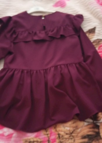 mor fırfırlı Bluz - Görsel 3