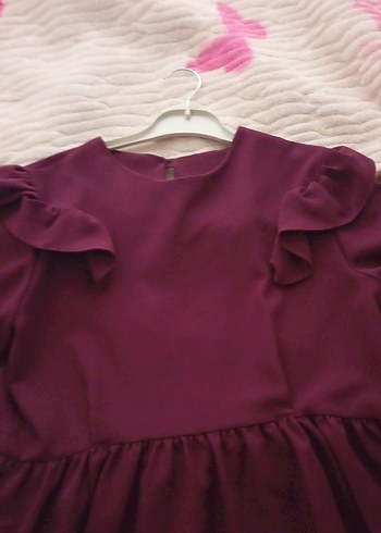 mor fırfırlı Bluz - Görsel 2