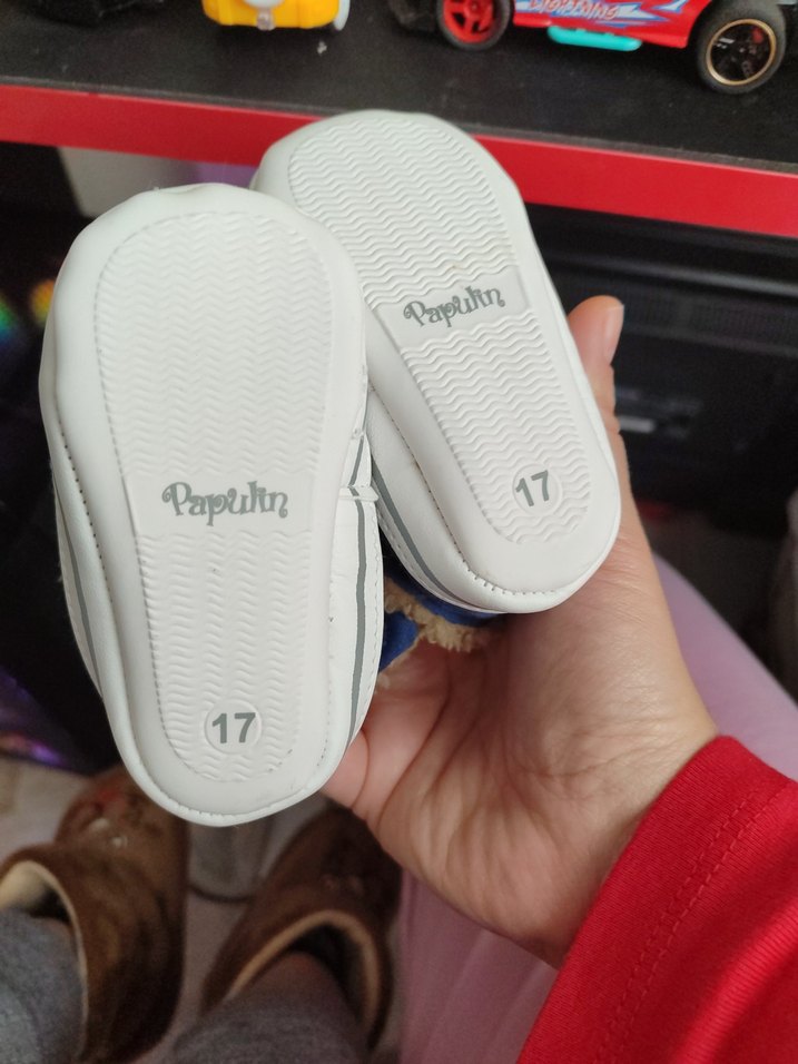 Mavi Bohem Tarz Bebek Botları Velcro - Görsel 3