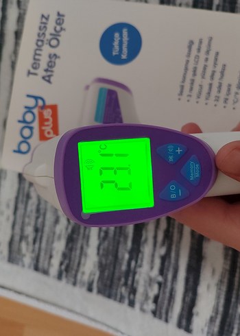 Baby Plus Temassız Ateş Ölçer Gri - Görsel 3