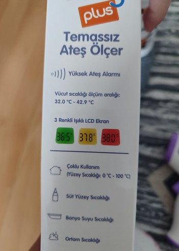 Baby Plus Temassız Ateş Ölçer Gri - Görsel 6