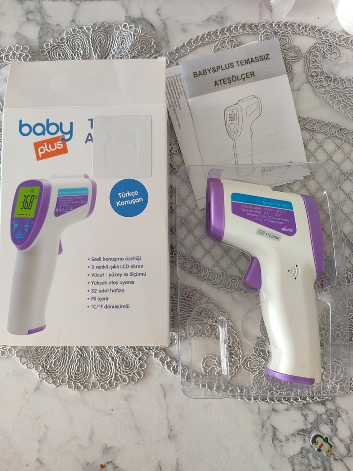 Baby Plus Temassız Ateş Ölçer Gri - Görsel 5