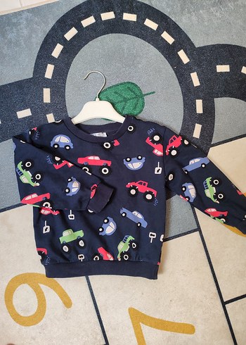 Renkli Baskılı Erkek Çocuk Sweatshirt - Görsel 3