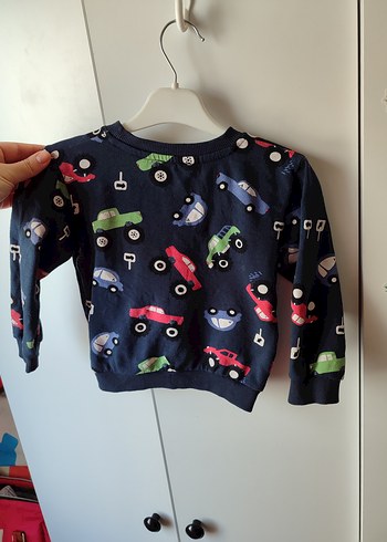 Renkli Baskılı Erkek Çocuk Sweatshirt - Görsel 2