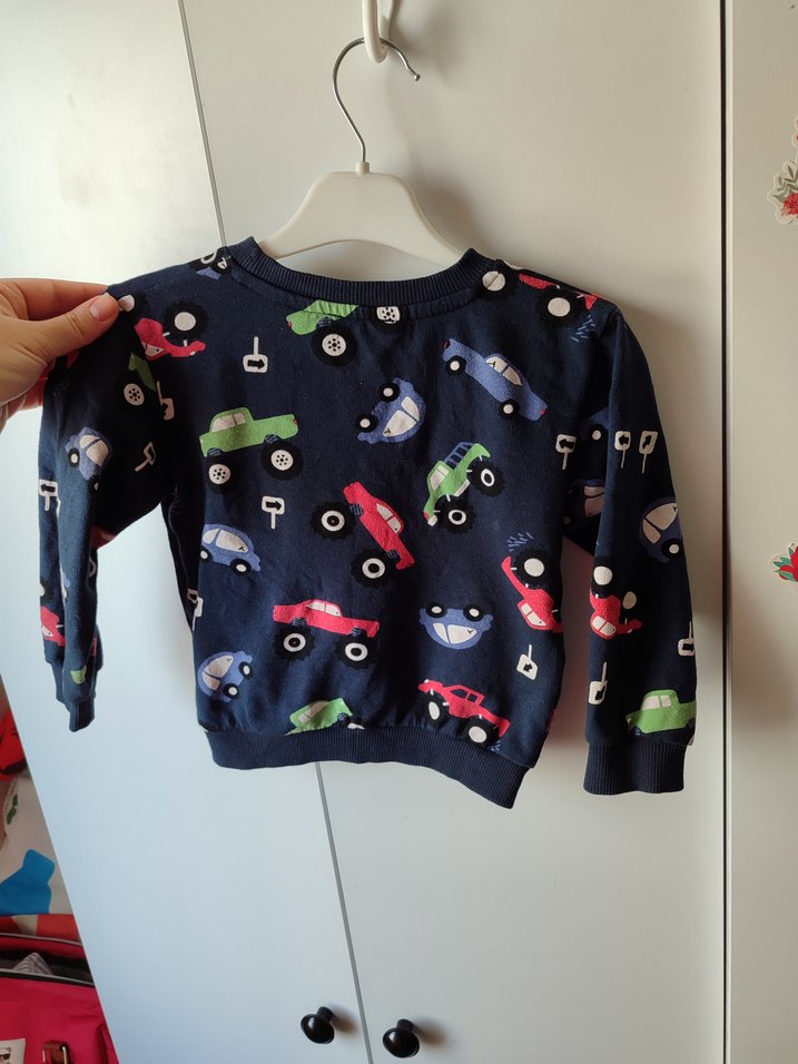 Renkli Baskılı Erkek Çocuk Sweatshirt - Görsel 2