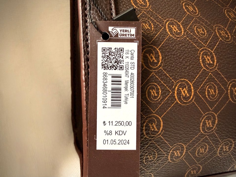 Orijinal Vakko Etiketli Sıfır Çanta — görsel 3/5