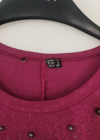 Diğer Bordo Uzun Kollu Triko Tunik