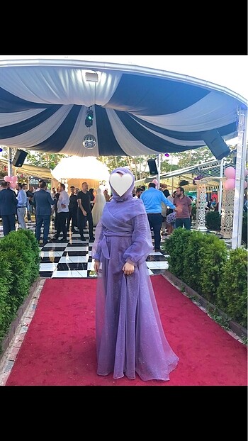 Tüllü abiye