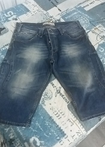 Erkek Mavi Denim Kısa Bol Kesim Jean - Görsel 2
