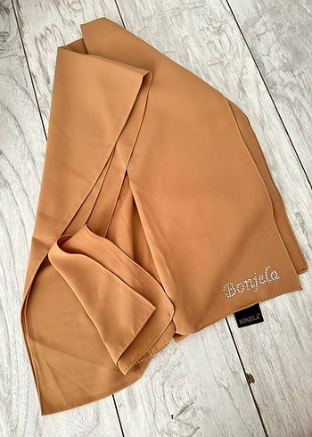 Camel Renkli Kadın Drapeli Şal - Görsel 4
