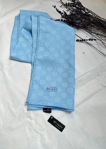 Mavi Parlak Kadın Şal - Görsel 9