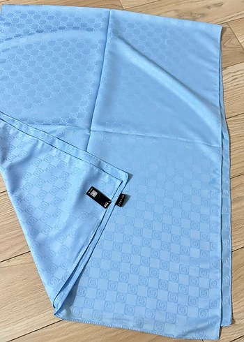 Mavi Parlak Kadın Şal - Görsel 4