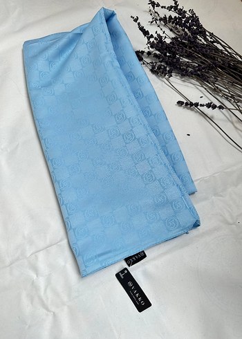 Mavi Parlak Kadın Şal - Görsel 7