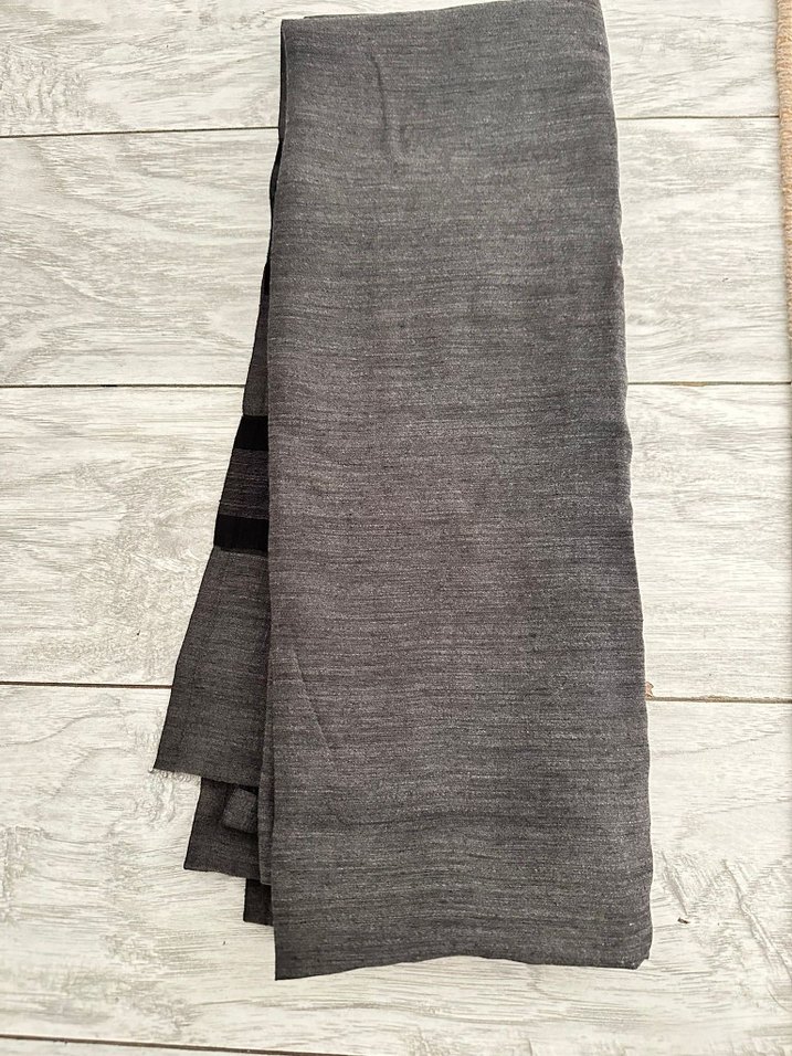 Gri Bohem Drapeli Kadın Şal - Görsel 2