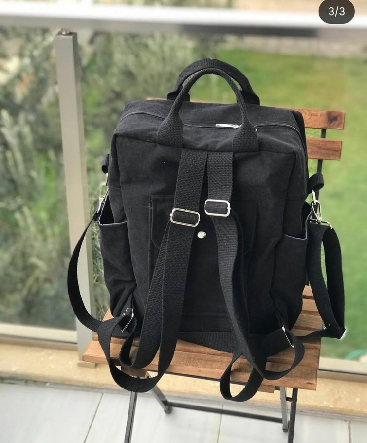 Siyah Bebek Çantası - Görsel 3