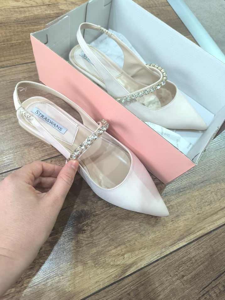 Beyaz Tokalı Blok Topuklu Kadın Abiye Ayakkabı - Görsel 3