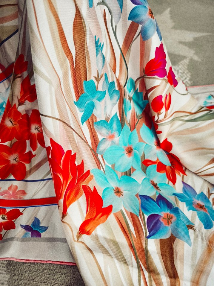 Vakko kadın ipek eşarp - Görsel 2