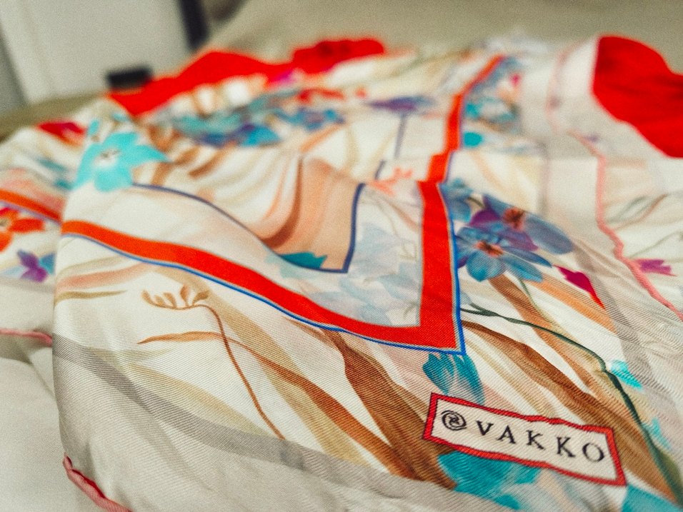 Vakko kadın ipek eşarp - Görsel 5