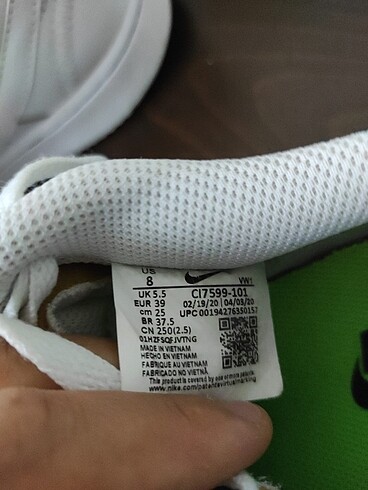39 Beden Nike ayakkabı