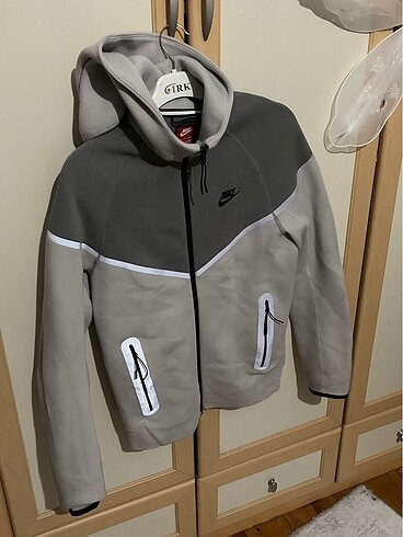 xs Beden NİKE TECH FLEECE GRİ