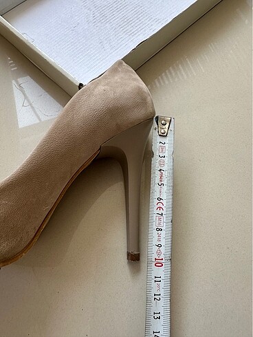 35 Beden Stiletto süet bej