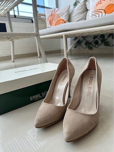 35 Beden camel Renk Stiletto süet bej