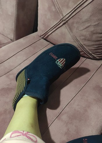 Erkek Lacivert Nakışlı Velcro Bot - Görsel 4