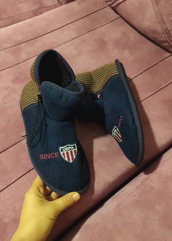 Erkek Lacivert Nakışlı Velcro Bot - Görsel 9