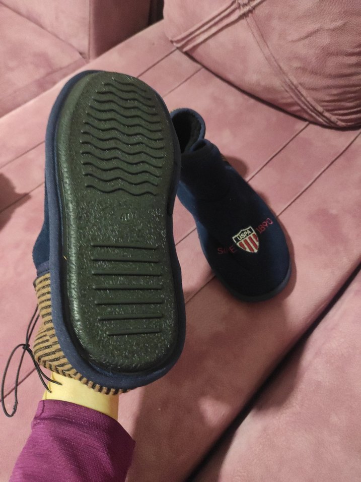 Erkek Lacivert Nakışlı Velcro Bot - Görsel 3