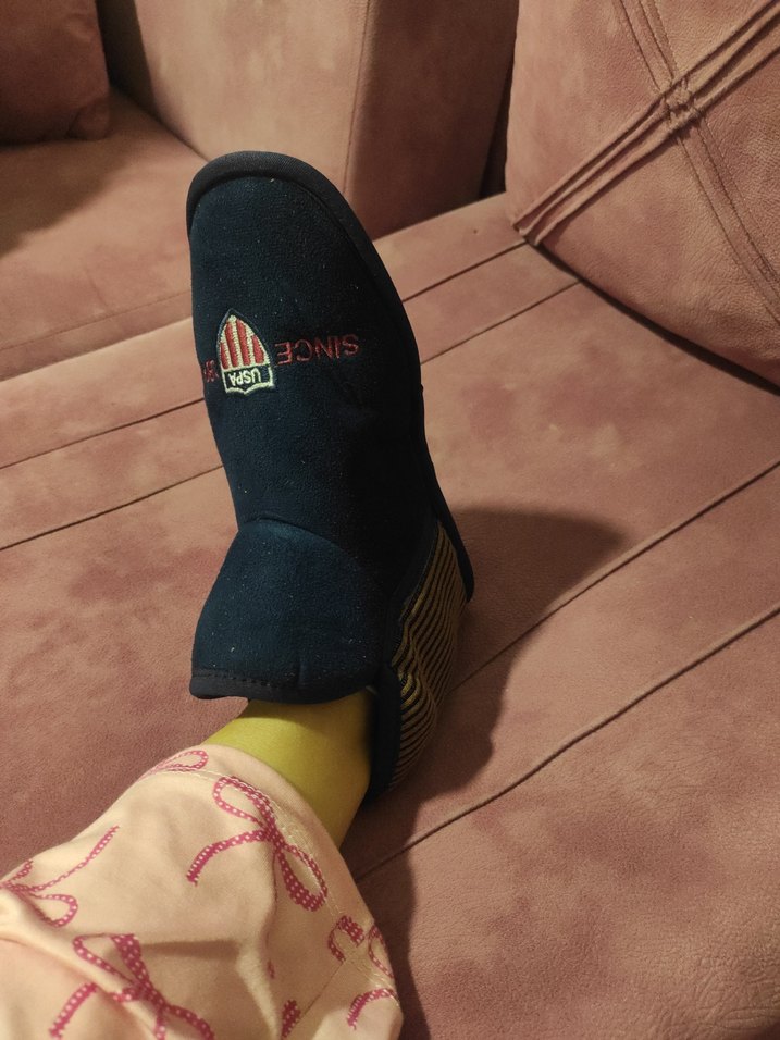 Erkek Lacivert Nakışlı Velcro Bot - Görsel 5