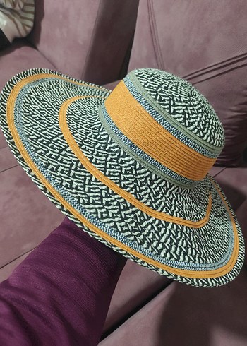 Örgü Detaylı Çok Renkli Bohem hazır Kadın Şapka - Görsel 4