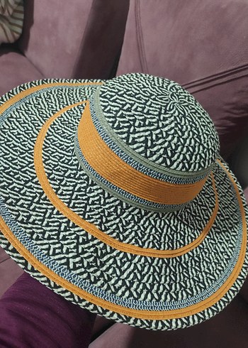 Örgü Detaylı Çok Renkli Bohem hazır Kadın Şapka - Görsel 3