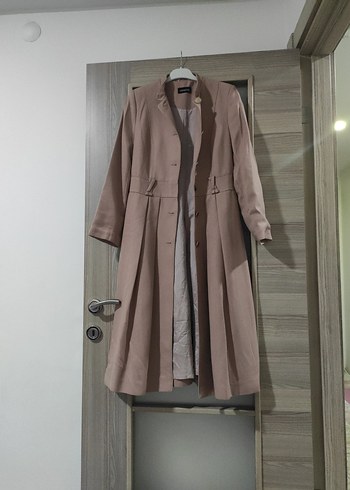 Armine pudra Kadın yarım pardösü - Görsel 4