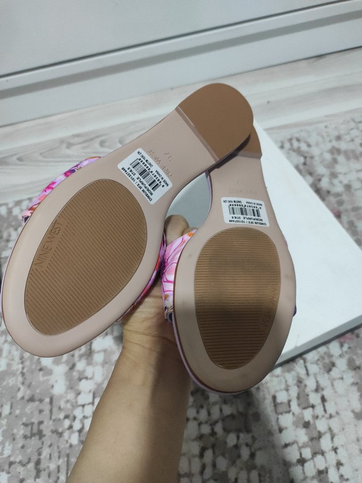 Mor Çiçek Desenli Kadın Terlik - Görsel 3