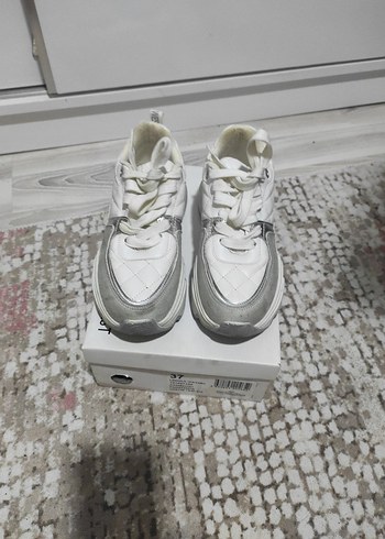 Nine West Beyaz Gri Platform Spor Ayakkabı - Görsel 6