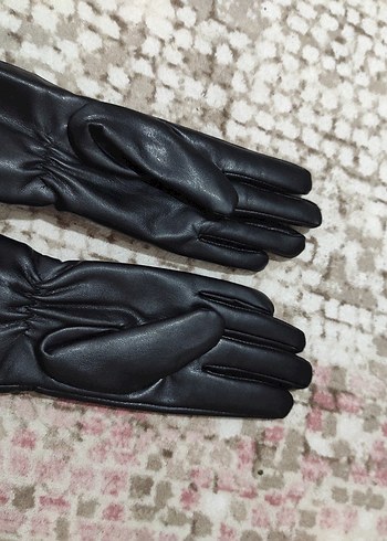 Lumberjack Siyah Deri Kadın Eldiven - Görsel 5