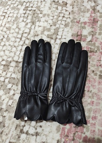 Lumberjack Siyah Deri Kadın Eldiven - Görsel 2