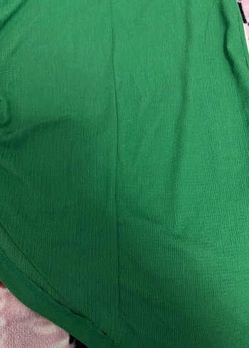 Yeşil büzgü detay midi  Kadın Etek - Görsel 5