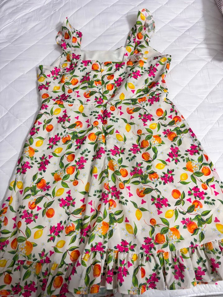 Çiçekli Mini Elbise - Görsel 3