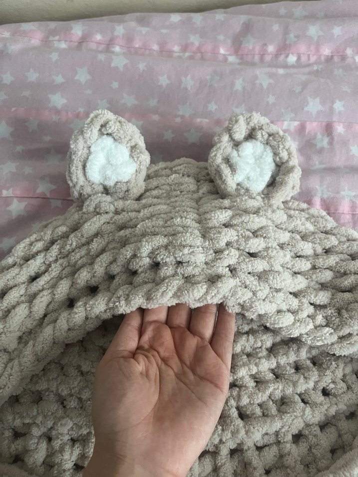 Ayıcıklı şapka ve atkı takım - Görsel 4