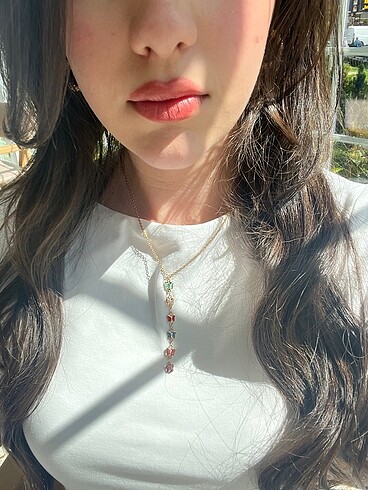  Beden çeşitli Renk Y kolye