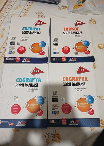 AYT ve TYT Soru Bankası Seti: Edebiyat, Türkçe, Coğrafya