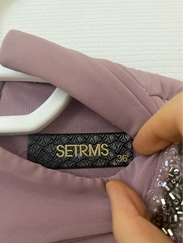 36 Beden pembe Renk Setrms abiye