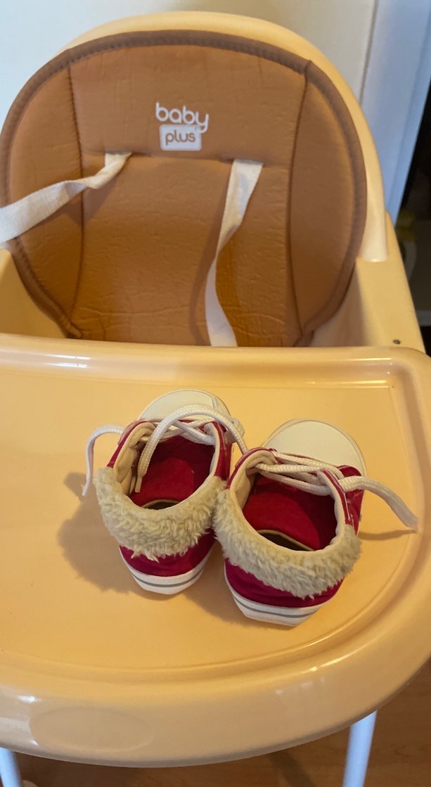 Kırmızı Kız Bebek İlk Adım Ayakkabısı - Görsel 2