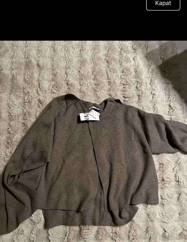 Zara Kahverengi Panço - Görsel 3