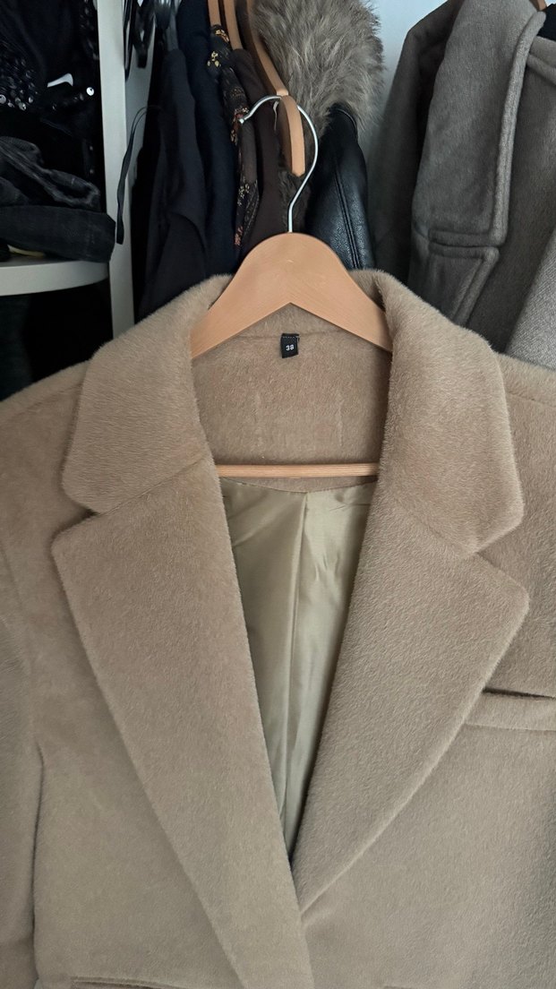 Trendyolmilla Bej Kemerli Blazer Ceket - Görsel 5