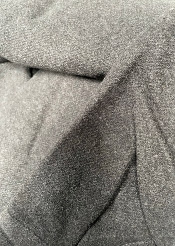 Zara Gri Düğmeli Erkek Yün Ceket - Görsel 6